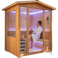 6000W Outdoor Traditional Steam Sauna With Fragrant Cedar Wood