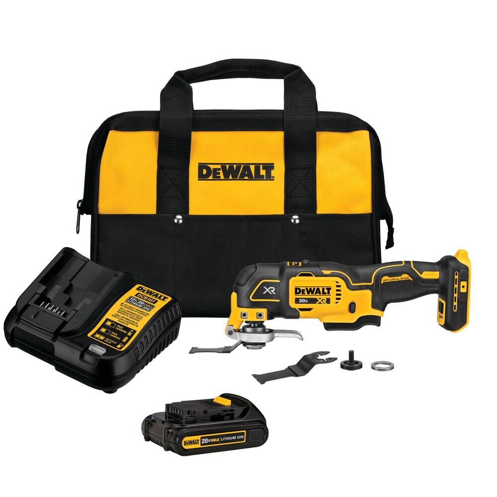 DEWALT DCS356C1 20V MAX* XR Oscillating Tool Kit 3-Speed