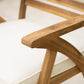 Outdoor 7 Pieces Acacia Wood Dining Set with Handwoven Rattan Legs