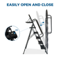 Folding Step Ladder with Wide Anti-Slip Pedal