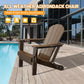 Folding HDPE Adirondack Chair with Built-In Cup Holder