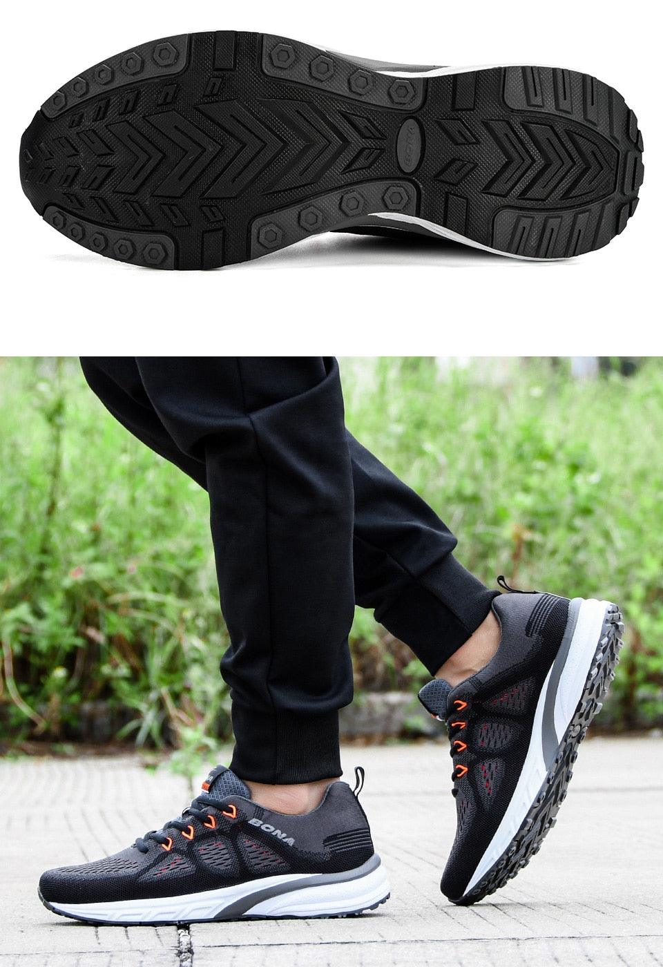 Men's Breathable Mesh Running Sneakers Lightweight Sport Shoes