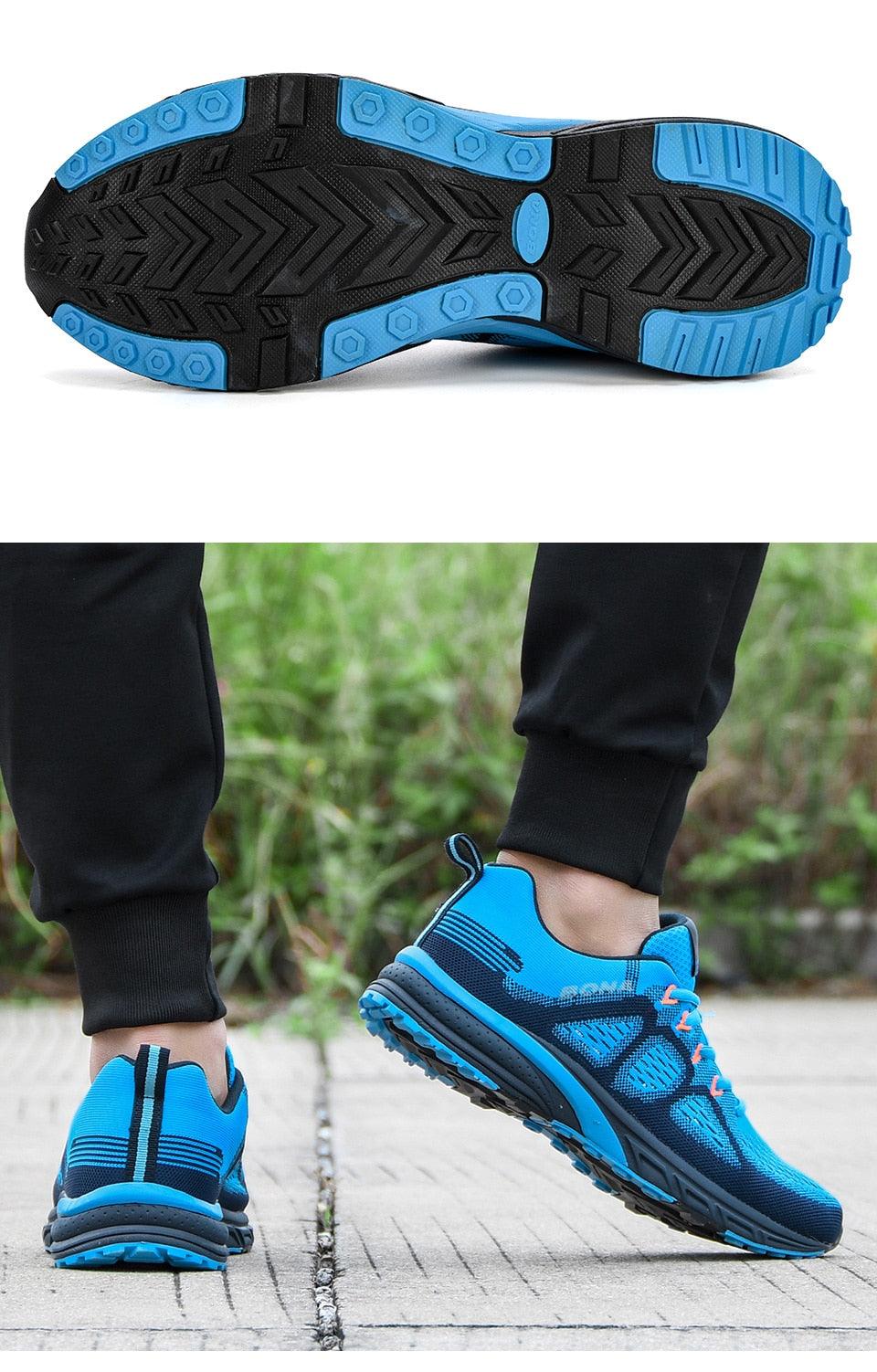 Men's Breathable Mesh Running Sneakers Lightweight Sport Shoes