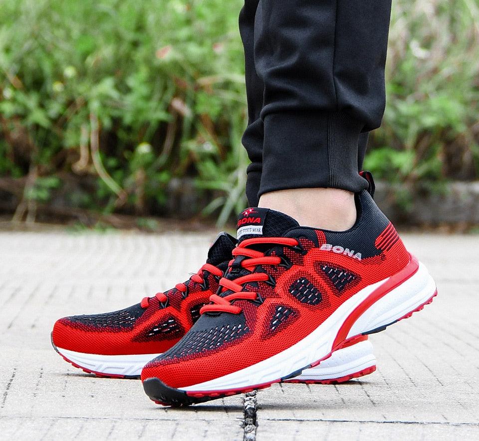 Men's Breathable Mesh Running Sneakers Lightweight Sport Shoes