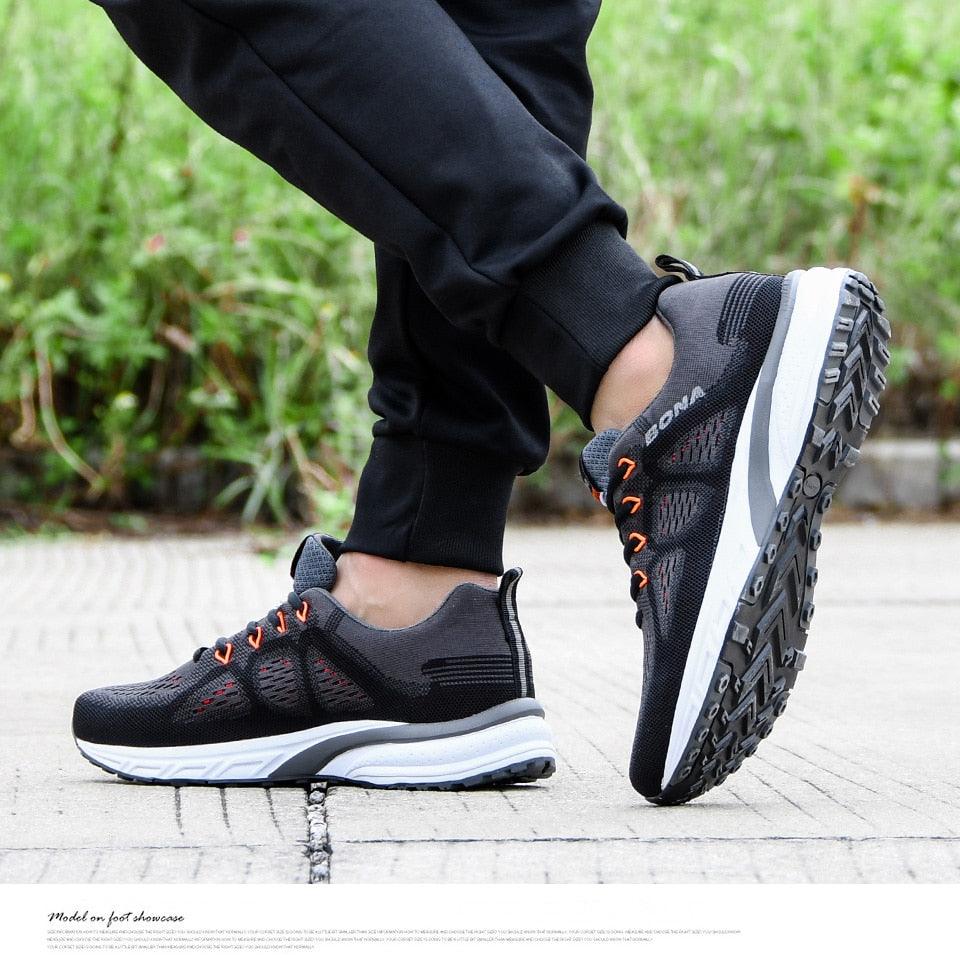 Men's Breathable Mesh Running Sneakers Lightweight Sport Shoes