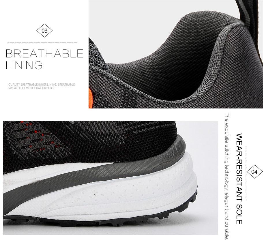 Men's Breathable Mesh Running Sneakers Lightweight Sport Shoes