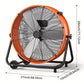3-Speed Floor Drum Fan for Garage and Office