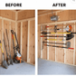 Garden Tool Organizer Rack - Stud Mounted