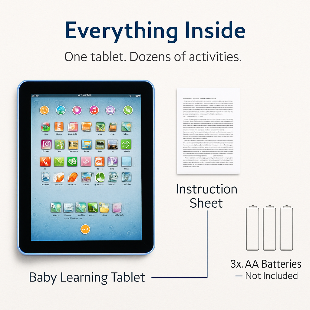 Baby Learning Tablet for ABC Letters and Numbers