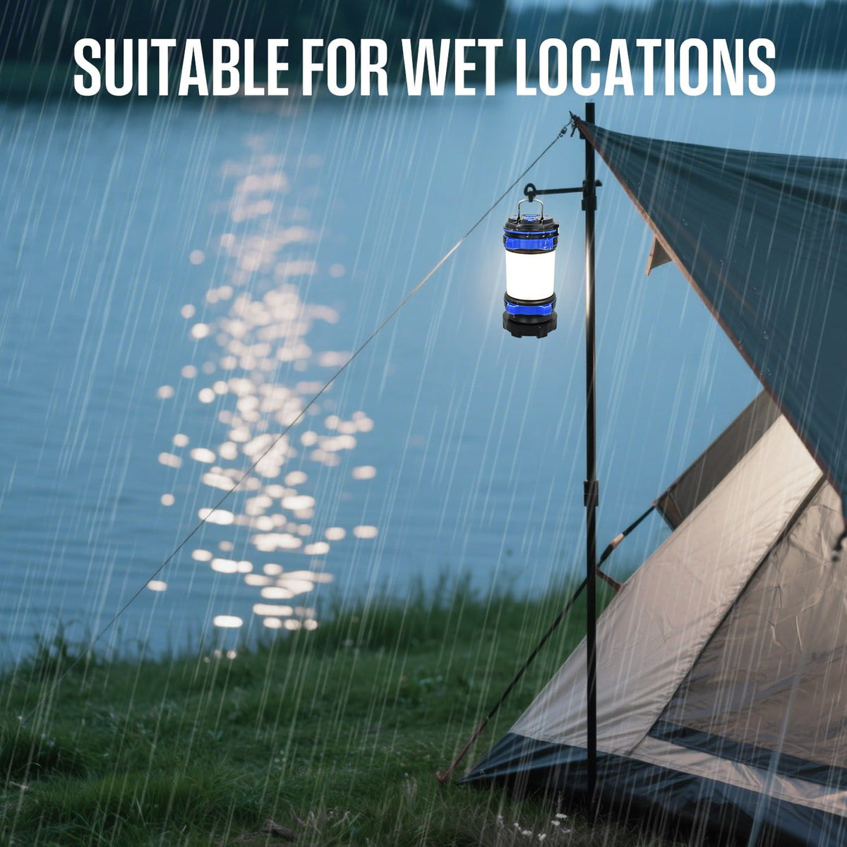 Westinghouse 550-Lumen 10-Mode LED Rechargeable Camping Lantern 2-Pack