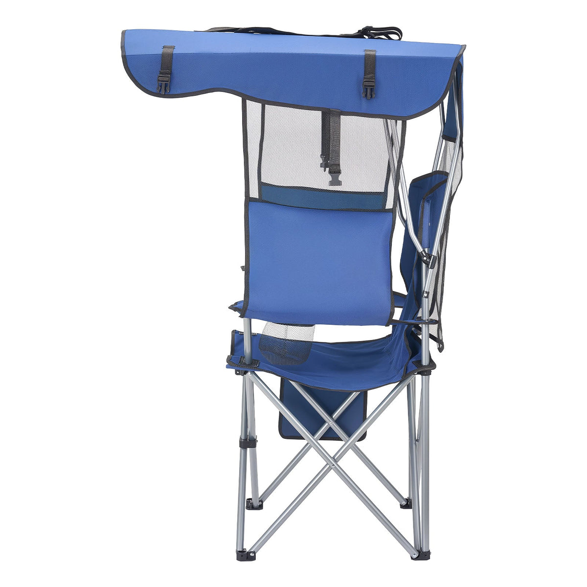VEVOR Folding Camping Chair with Canopy Shade and Cup Holders
