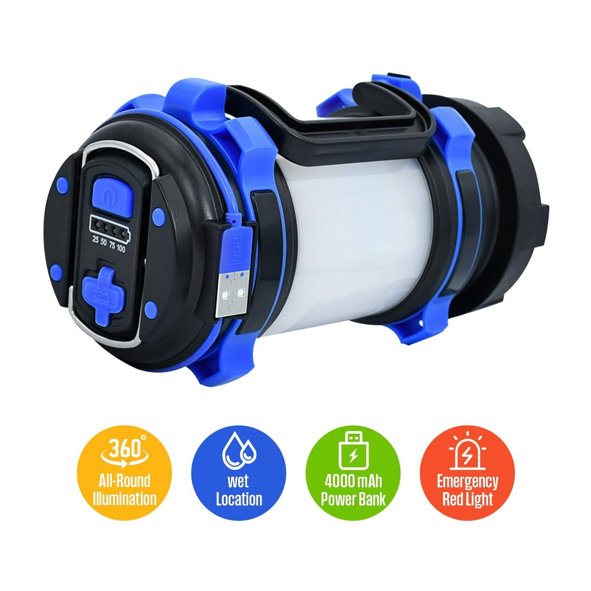 Westinghouse 550-Lumen 10-Mode LED Rechargeable Camping Lantern 2-Pack