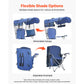 VEVOR Folding Camping Chair with Canopy Shade and Cup Holders