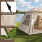Pop-Up 4-Person Camping Tent with Removable Rainfly and Carry Bag
