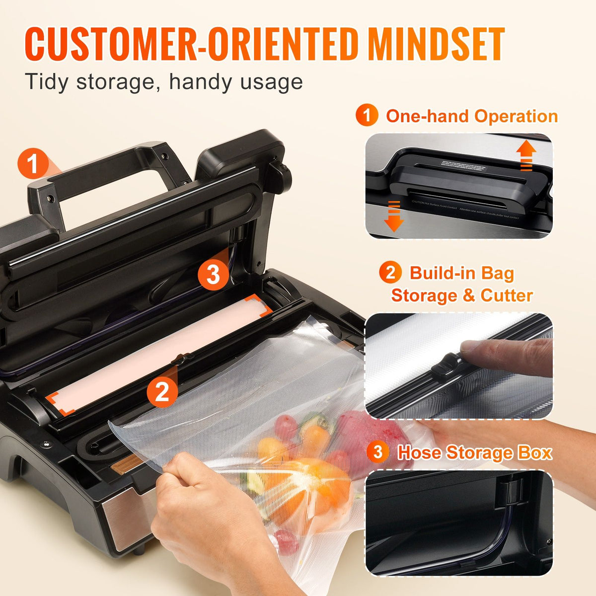 VEVOR 130W Dual Pump Automatic Vacuum Sealer Machine