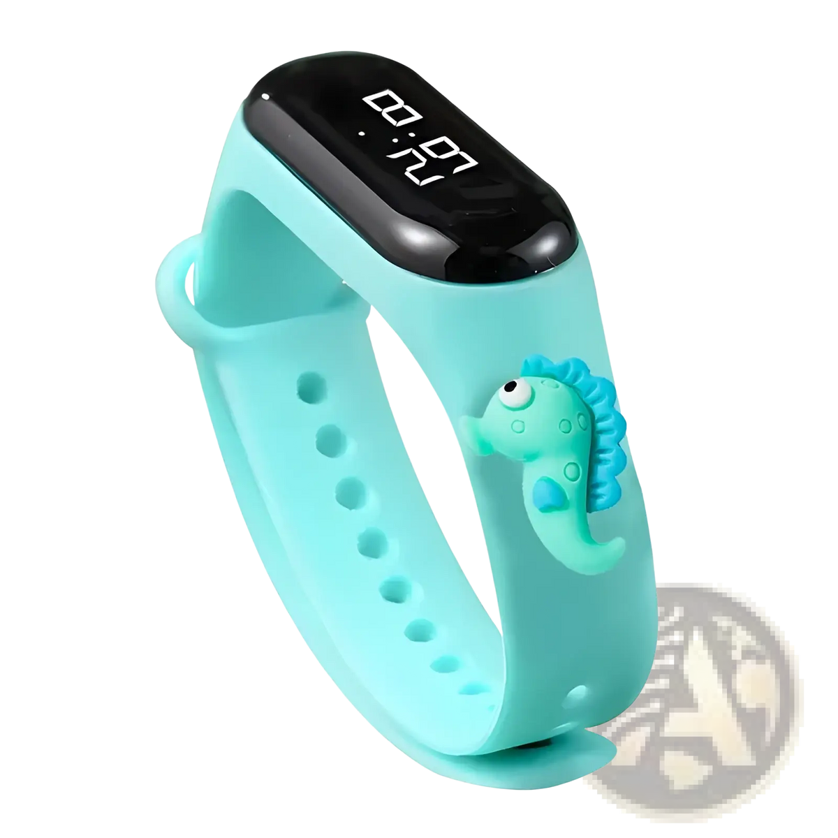 Kids Led Digital Sports Watch Waterproof Silicone Animal Charm