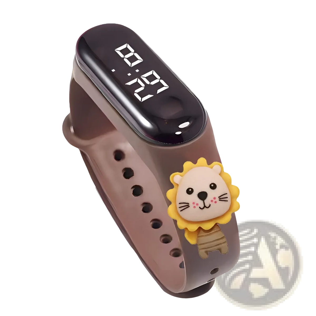 Kids Led Digital Sports Watch Waterproof Silicone Animal Charm