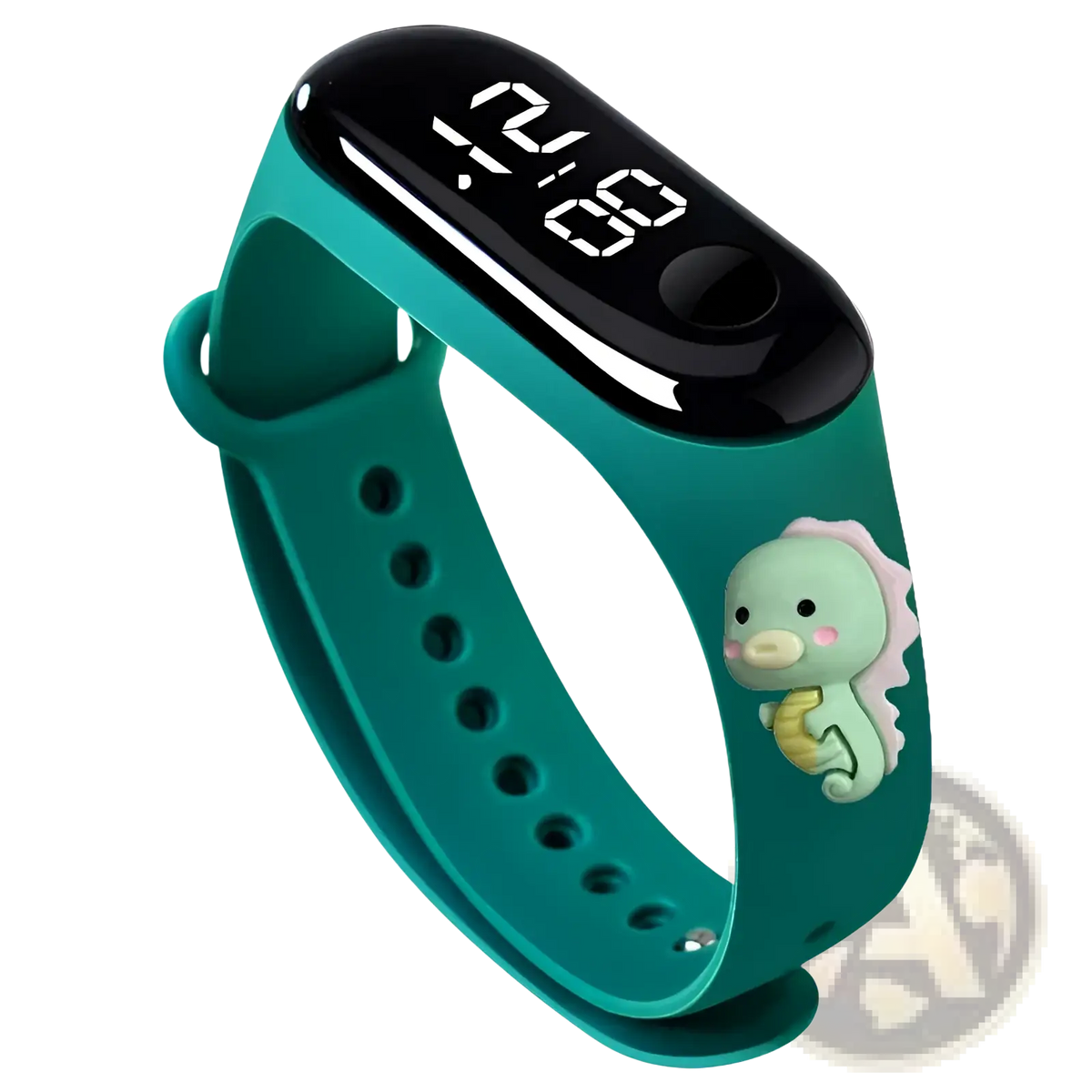 Kids Led Digital Sports Watch Waterproof Silicone Animal Charm