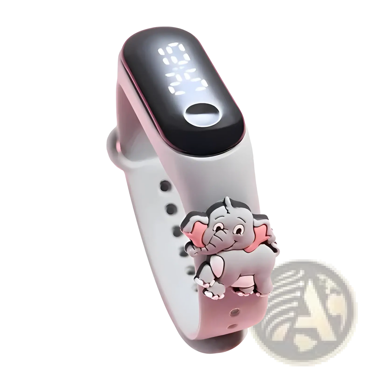 Kids Led Digital Sports Watch Waterproof Silicone Animal Charm