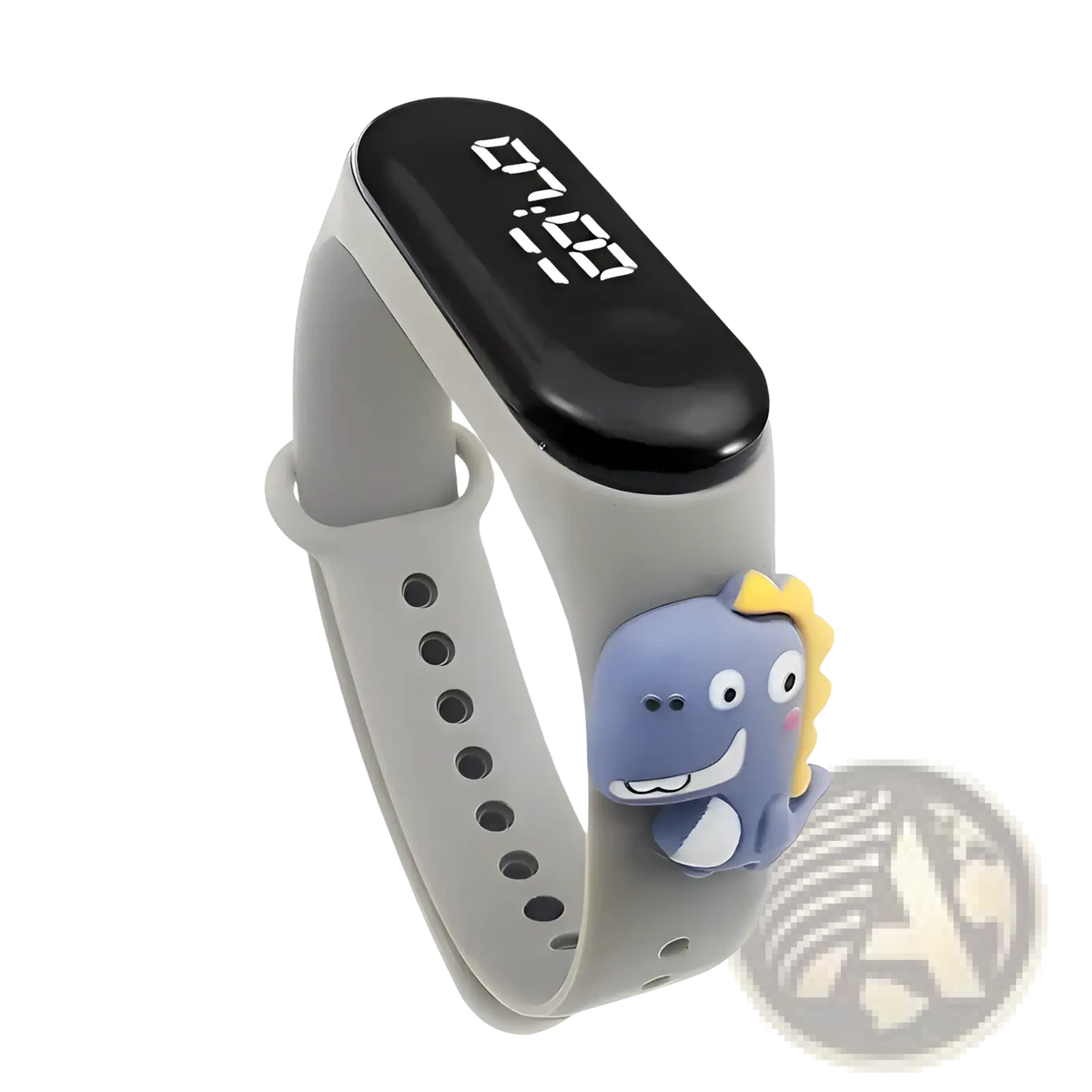 Kids Led Digital Sports Watch Waterproof Silicone Animal Charm
