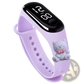 Kids Led Digital Sports Watch Waterproof Silicone Animal Charm