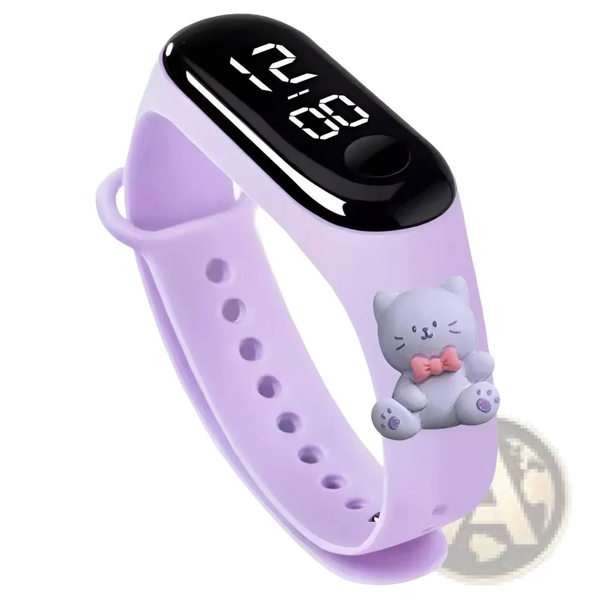 Kids Led Digital Sports Watch Waterproof Silicone Animal Charm
