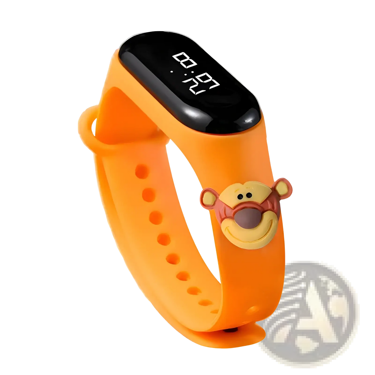 Kids Led Digital Sports Watch Waterproof Silicone Animal Charm