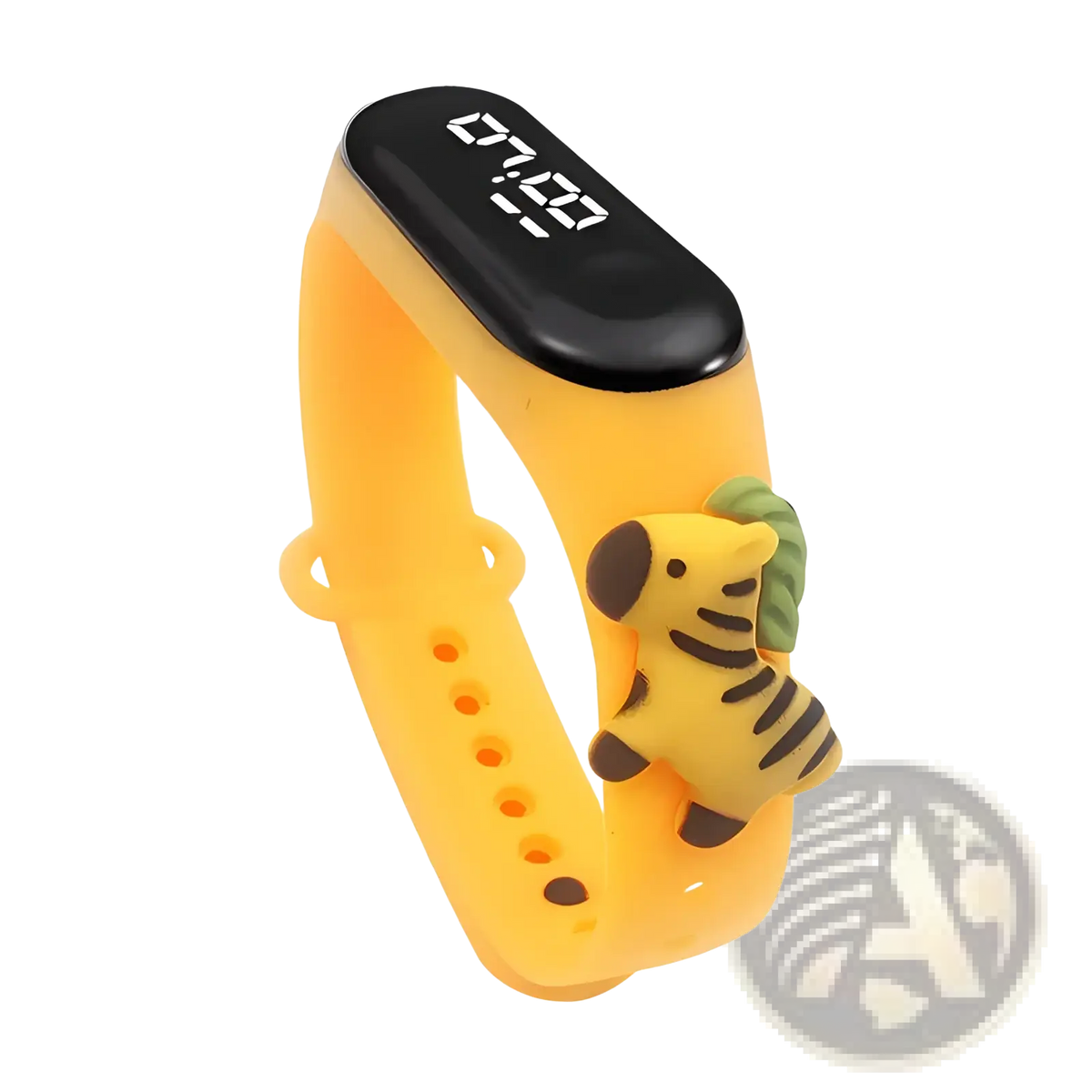 Kids Led Digital Sports Watch Waterproof Silicone Animal Charm