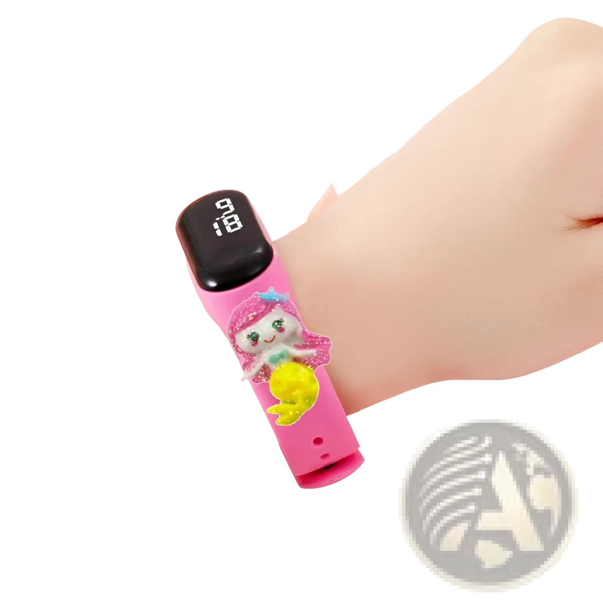 Kids Led Digital Sports Watch Waterproof Silicone Animal Charm