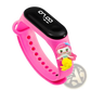 Kids Led Digital Sports Watch Waterproof Silicone Animal Charm