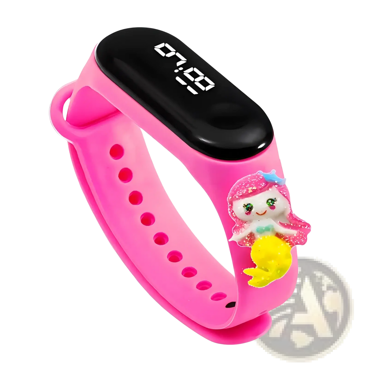 Kids Led Digital Sports Watch Waterproof Silicone Animal Charm