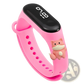 Kids Led Digital Sports Watch Waterproof Silicone Animal Charm