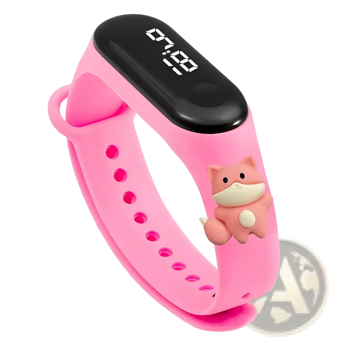 Kids Led Digital Sports Watch Waterproof Silicone Animal Charm
