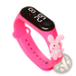 Kids Led Digital Sports Watch Waterproof Silicone Animal Charm