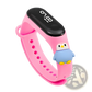 Kids Led Digital Sports Watch Waterproof Silicone Animal Charm