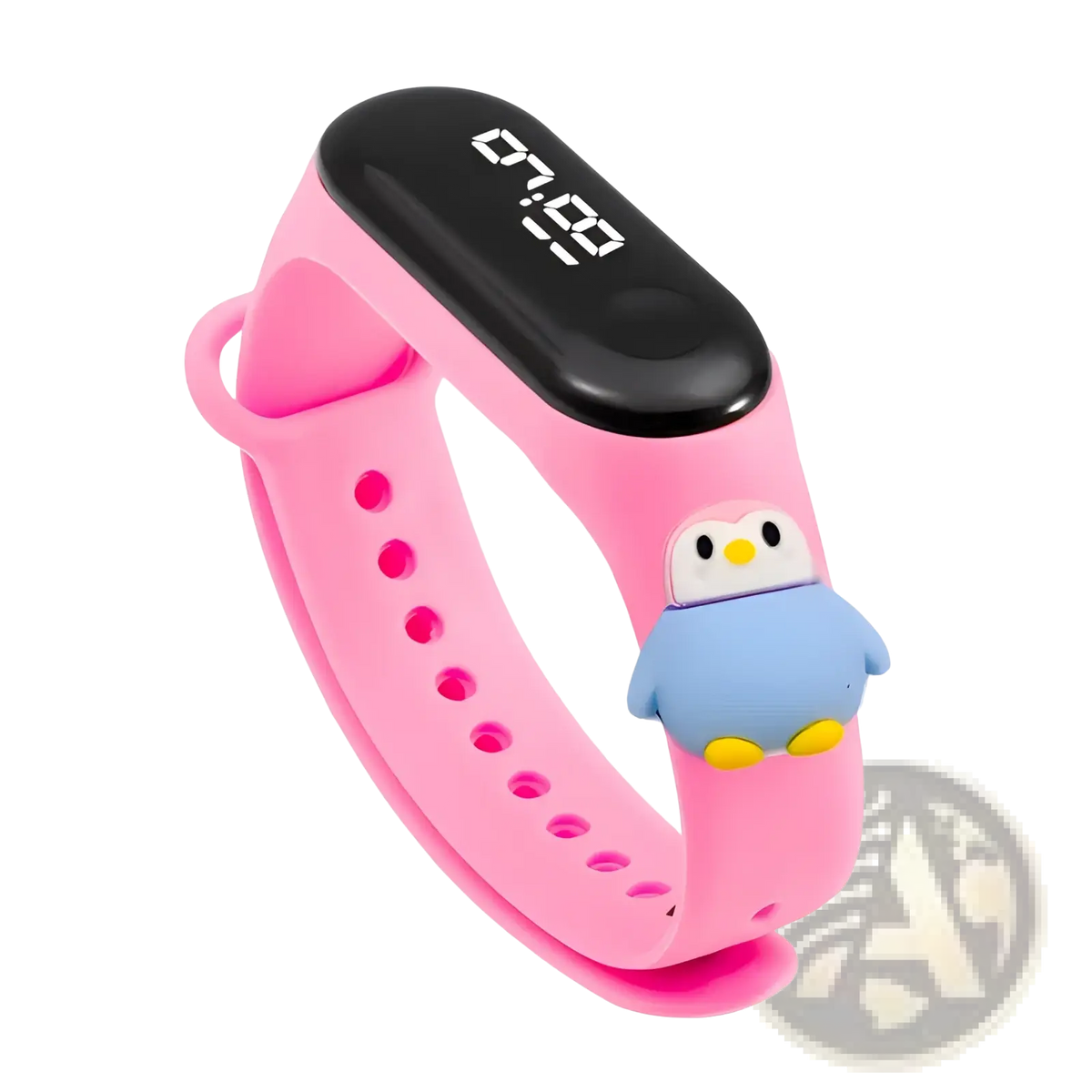 Kids Led Digital Sports Watch Waterproof Silicone Animal Charm