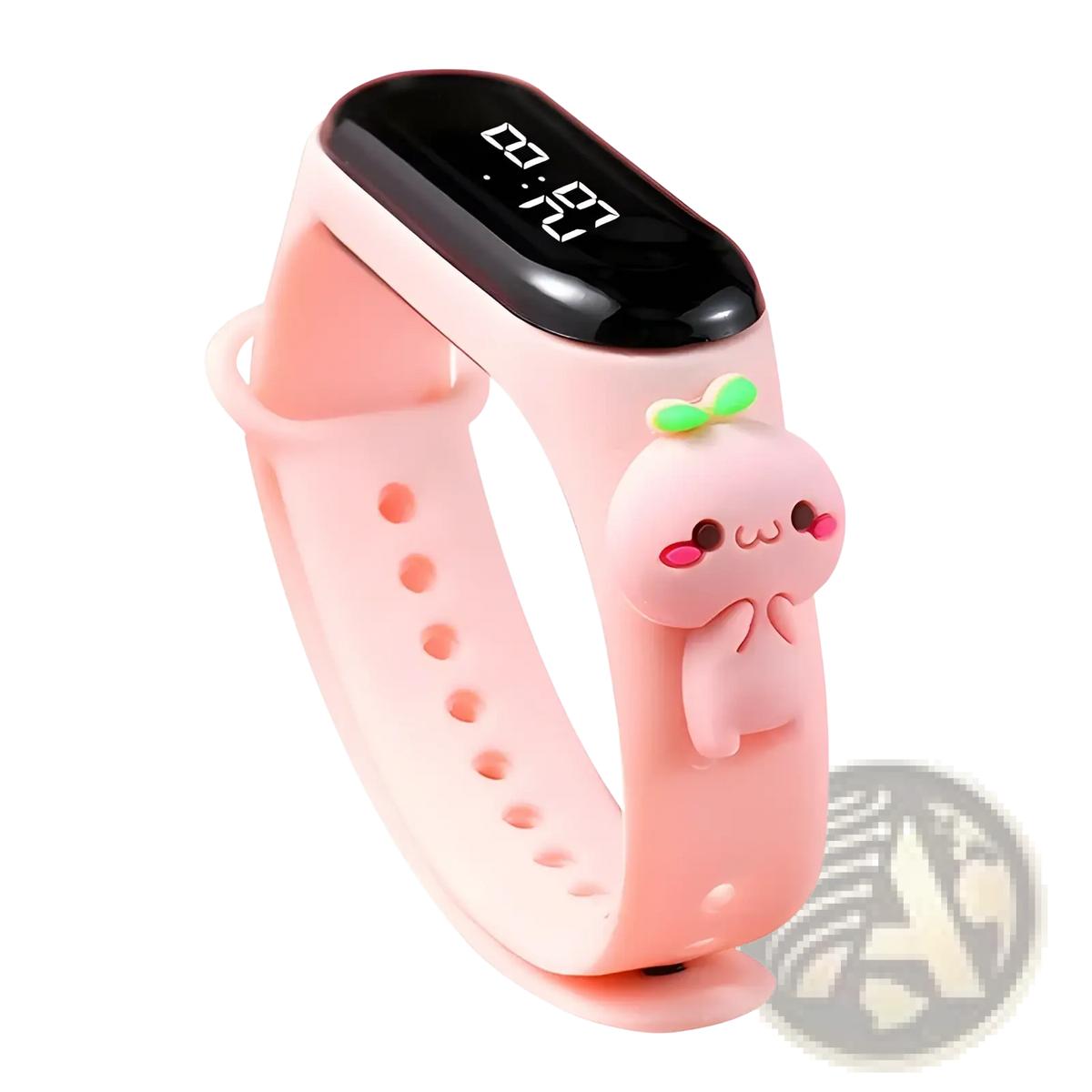 Kids Led Digital Sports Watch Waterproof Silicone Animal Charm
