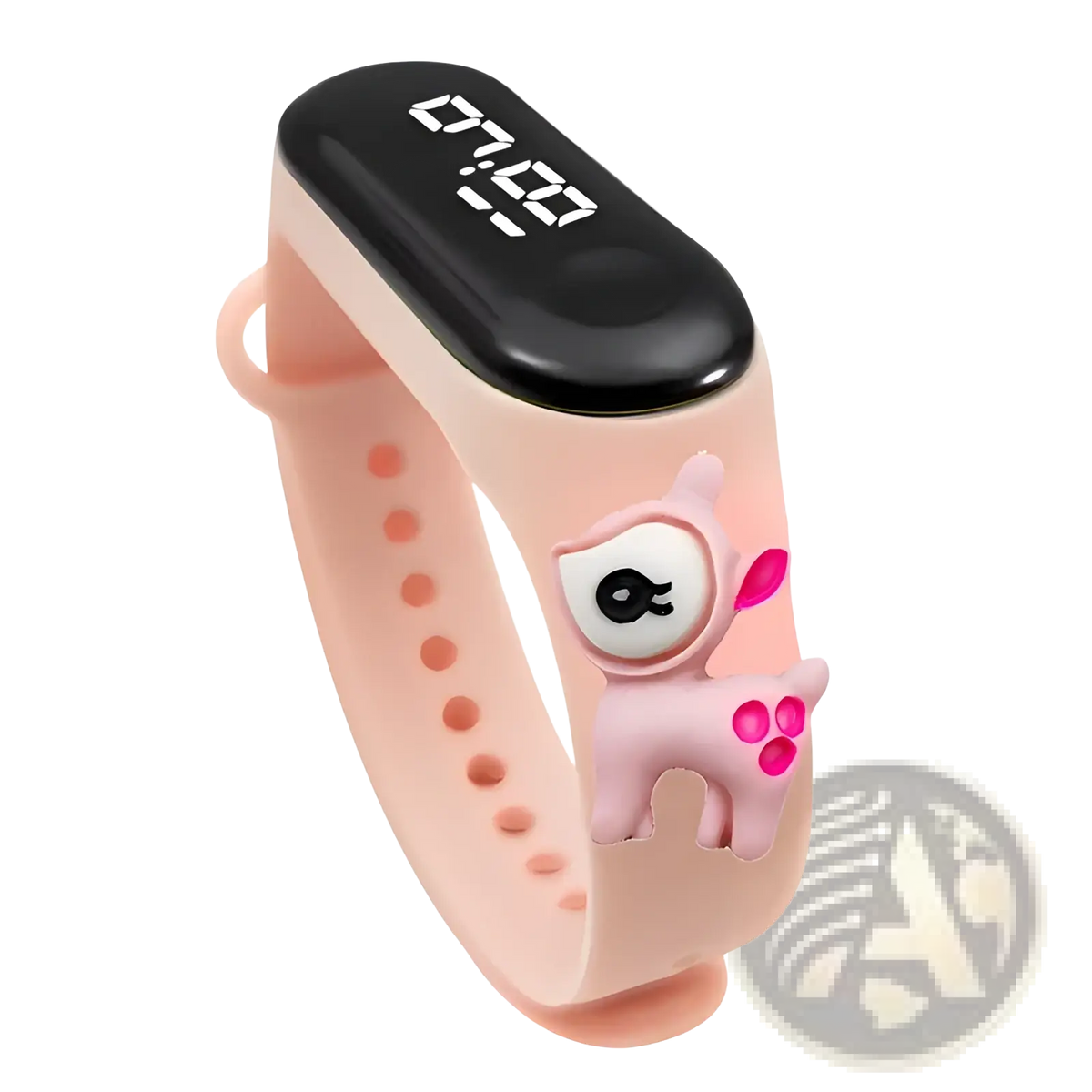 Kids Led Digital Sports Watch Waterproof Silicone Animal Charm