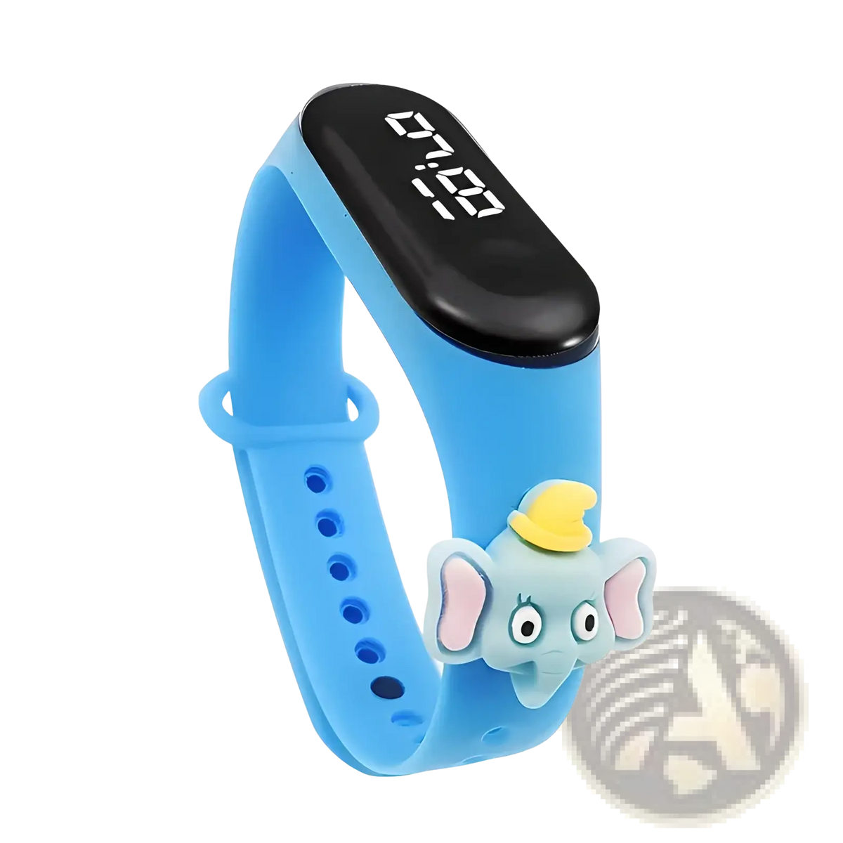 Kids Led Digital Sports Watch Waterproof Silicone Animal Charm