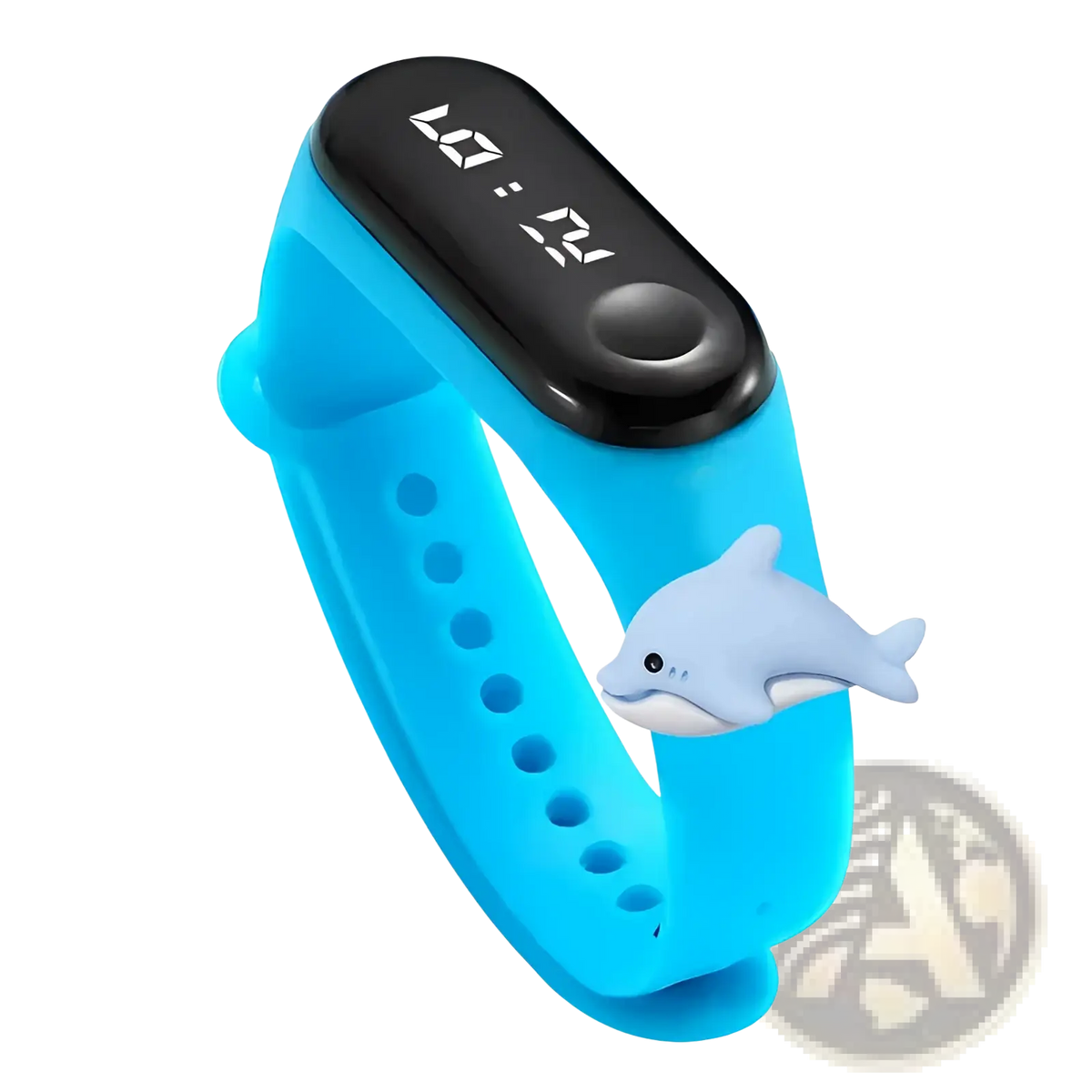 Kids Led Digital Sports Watch Waterproof Silicone Animal Charm