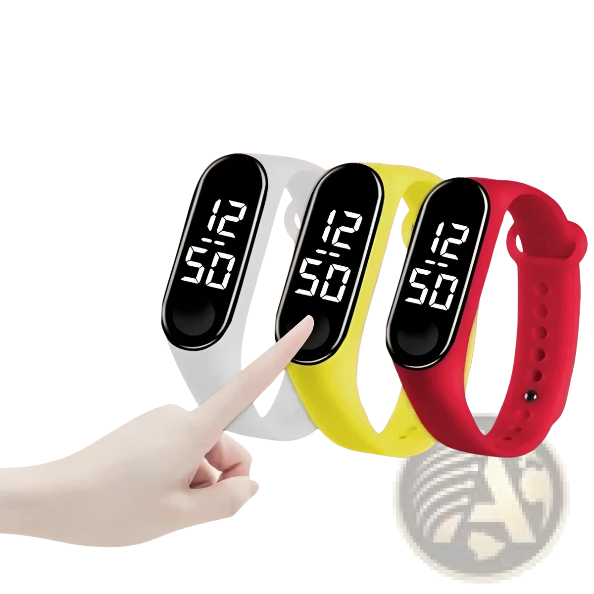 Kids Led Digital Sports Watch Waterproof Silicone Animal Charm
