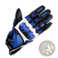 Leather Motorcycle Racing Gloves Ventilated Padding
