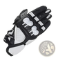 Leather Motorcycle Racing Gloves Ventilated Padding