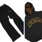 Leopard Print Hoodie and Sweatpants Set