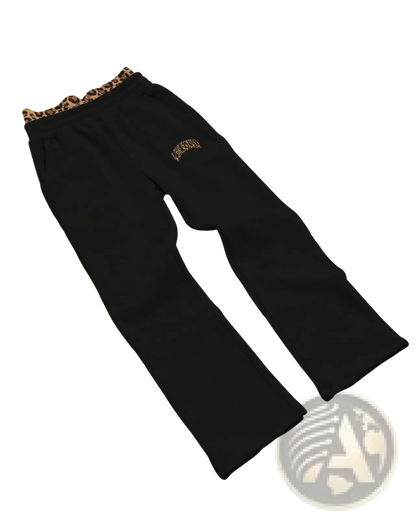 Leopard Print Hoodie and Sweatpants Set