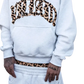Leopard Print Hoodie and Sweatpants Set