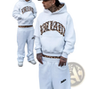 Leopard Print Hoodie and Sweatpants Set