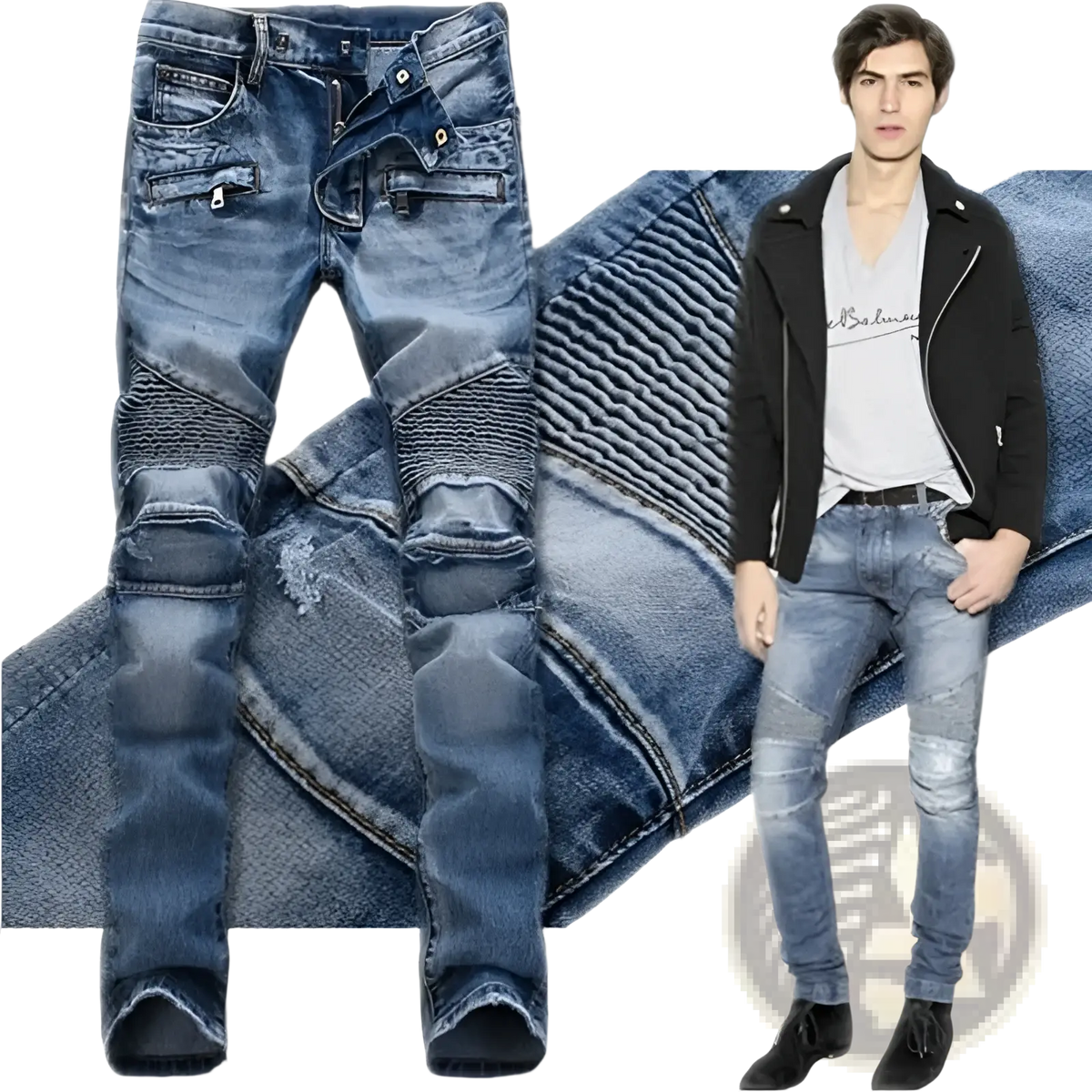 Men's Protective Motorcycle Denim Jeans