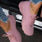 Women's Lightweight Mesh Platform Running Walking Sneakers Lace-Up