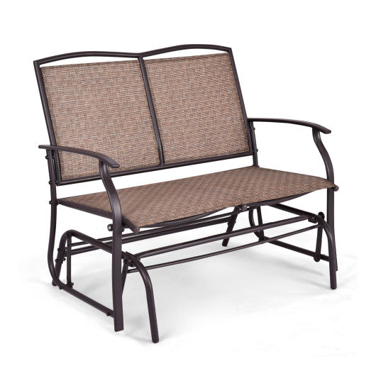 Outdoor Iron Patio Rocking Chair for Backyard Lawn
